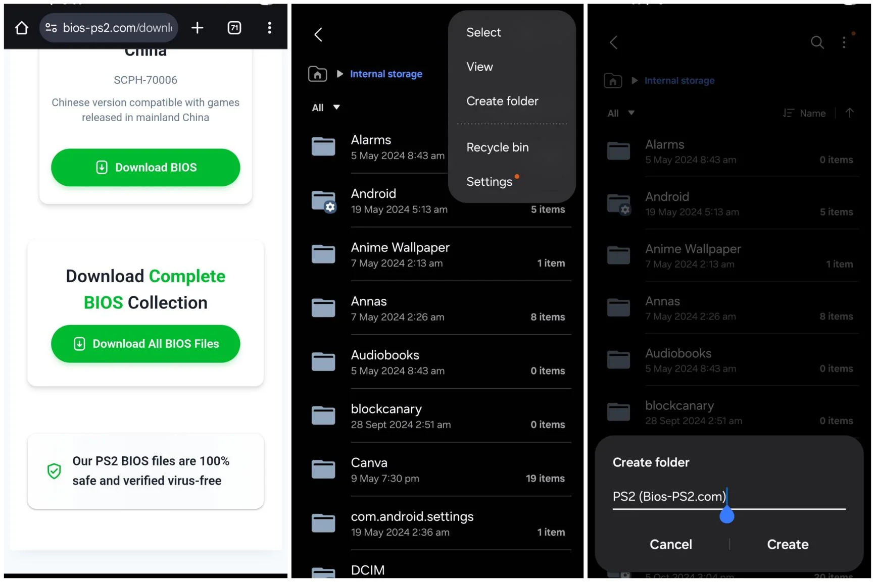 Setup PS2 BIOS on AetherSX2 Emulator 2